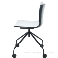 office colorful swivel plastic modern chair